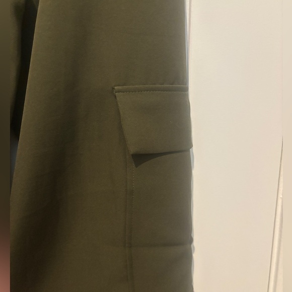 Windsor Olive Keep It Cool Wide-Leg Cargo Trouser Pants XS NEW! - Picture 4 of 9